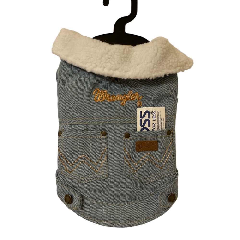 Wrangler Light Denim X-Small Dog Jacket - NWT